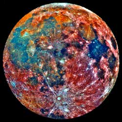 false color moon photo