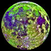 false color moon photo