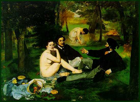 D&eacute;jeuner sur l'herbe by Manet